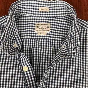 J.Crew XS ls gingham Button down shirt
